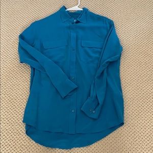 Teal EQUIPMENT FEMME blouse